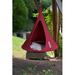 Arlmont & Co. Vivere Saffo Hanging Hammock Cacoon Pod Polyester/Cotton in Red | 60 H x 60 W x 60 D in | Wayfair FRPK2011 44335655