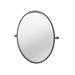 Gatco Bleu Framed Oval Bathroom Vanity Mirror | Pivots & Beveled Mirror in Black | 27.5 H x 23.5 W x 3 D in | Wayfair 4719MXF