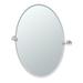 Gatco Glam Modern & Contemporary Bathroom Vanity | 26.50"H Frameless Oval Mirror in Gray | 26.5 H x 24 W x 2 D in | Wayfair 4649