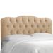 House of Hampton® Roselare Panel Headboard Upholstered/Microfiber/Microsuede in Black | 51 H x 56 W x 4 D in | Wayfair HOHN1737 25540390