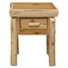 Fireside Lodge Cedar 1 Drawer Nightstand Wood in Brown | 27 H x 20 W x 20 D in | Wayfair 11021