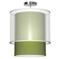 Seascape Lamps Lumiere 1 - Light Single Drum Pendant in Green | 18 H x 16 W x 16 D in | Wayfair SL_LUM16_V