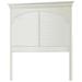 Harriet Bee Crawfordville Panel Headboard Wood in White | 53 H x 44 W x 3.5 D in | Wayfair HBEE7282 42435624