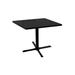 Holland Bar Stool Pedestal Dining Table Wood/Metal in Black/Brown | 30 H x 30 W x 30 D in | Wayfair 211-2230BW30SQ