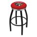 Holland Bar Stool NHL 36" Swivel Bar Stool Upholstered/Metal in Black | 36 H x 19 W x 19 D in | Wayfair L8B2C36FlaPan