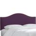 House of Hampton® Brighton Nail Button Arc Upholstered Panel Headboard Velvet in Indigo | 51 H x 41 W x 4 D in | Wayfair HOHN3842 27439113