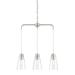 Ivy Bronx Irina 3-Light Kitchen Island Cone Pendant Glass, Crystal in Gray | 59.63 H x 20 W x 20 D in | Wayfair IVYB3736 39559381