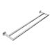 Ginger Kubic Double 24" Wall Mounted Towel Bar Metal in Gray | 2.875 H x 5.25 D in | Wayfair 4622-24/PC