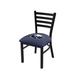 Holland Bar Stool NHL Stationary Dining Chair Faux Leather/Upholstered/Metal in Black | 32 H x 18 W x 18 D in | Wayfair L00418BufSab