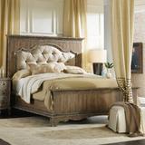 Hooker Furniture Chatelet Standard Bed Wood & /Upholstered/Linen in Brown | 72.25 H x 84.5 W x 91.25 D in | Wayfair 5300-90866