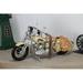 Cheungs Decorative Motorcycle Metal in Red/Yellow | 9 H x 16.5 W x 5.5 D in | Wayfair JA-0136