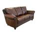 Westland and Birch Clinton 90" Genuine Leather Rolled Arm Sofa Genuine Leather in Brown | 40 H x 90 W x 43 D in | Wayfair Clinton-S-10