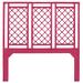 David Francis Furniture X & Diamond Open-Frame Headboard Wicker/Rattan in Pink | 66 H x 63 W x 1.5 D in | Wayfair B5070-Q-S139