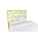 David Francis Furniture Tiffany Wicker/Rattan Open-Frame Headboard Wicker/Rattan in Yellow | 60 H x 42 W x 1.5 D in | Wayfair B4300-T-S140