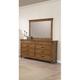 Loon Peak® Hartford 8 Drawer 66.25" W Double Dresser Wood in Brown | 38.25 H x 66.25 W x 18 D in | Wayfair LNPK3210 34831526