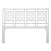 David Francis Furniture Rattan Open-Frame Headboard Wicker/Rattan | 60 H x 80 W x 1.5 D in | Wayfair B4020-K-WHITE