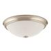 Lithonia Lighting Essentials 1 - Light Simple Bowl LED Flush Mount Glass in Brown | 4.5 H x 10 W x 10 D in | Wayfair FMDECL 10 14840 BZ M4