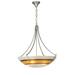 Meyda Lighting Metro Fusion 4 - Light Unique/Statement Bowl Pendant Glass in Gray | 34.5 H x 26 W x 26.25 D in | Wayfair 111536