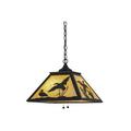 Meyda Lighting Ducks in Flight 2-Light Unique/Statement Geometric Pendant Glass in White/Brown | 15.5 H x 22 W x 16 D in | Wayfair 153287