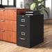 Latitude Run® Scalise 15" Wide 2 -Drawer Steel Vertical Filing Cabinet Metal/Steel in Black | 28.38 H x 15 W x 26.5 D in | Wayfair