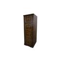 Foundry Select Rafeef 4-Drawer Vertical Filing Cabinet Wood in Brown | 54.75 H x 18.25 W x 22 D in | Wayfair LOON4475 29090310