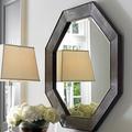 Lexington MacArthur Park Riva Octagonal Mirror Leather | 36 H x 36 W x 2 D in | Wayfair 729-201