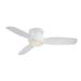 Minka Aire 52" Concept 3 - Blade Outdoor LED Propeller Ceiling Fan w/ Wall Control & Light Kit Included in White | Wayfair MF594LWH