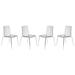 Orren Ellis Rachael Stacking Side chair Plastic/Acrylic in Gray | 33 H x 23 W x 23 D in | Wayfair OREL3935 40241673