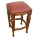New World Trading Zorro Bar & Counter Stool Wood/Upholste/Leather/Genuine Leather in Red | 26 H x 18 W x 18 D in | Wayfair ZORCSTOOL39RED