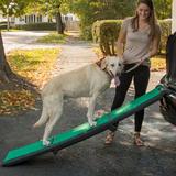 Pet Gear Tri-Fold Travel Lite 26.5" Pet Ramp w/ SupertraX Mat Plastic | 16 H x 4 W x 71 D in | Wayfair PG9371GRSX