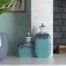 Beachcrest Home™ 2 Piece Pineville Blue/Teal/White Ceramic Decorative Bottles Ceramic in Blue/Green/White | 20.5 H x 14 W x 3 D in | Wayfair