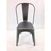 Breakwater Bay Momig Metal Slat Back Stacking Side Chair Metal in Black | 34 H x 14 W x 21 D in | Wayfair TADN5398 32350067