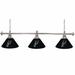 Trademark Global NBA 3 - Light Pool Table Linear Pendant, Metal | 14 H x 60 W x 14 D in | Wayfair NBA603-SAS