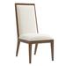 Tommy Bahama Home Island Fusion Natori Slat Back Side Chair Upholstered/Fabric in White | 42.5 H x 20 W x 28 D in | Wayfair 01-0556-880-02