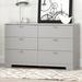 South Shore Reevo 6 Drawer Dresser Wood in Gray | 31.37 H x 51.12 W x 18.87 D in | Wayfair 10269