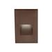 WAC Lighting LEDme Integrated LED Metal Step Light Aluminium/Steel in Gray/White/Brown | 5 H x 3 W x 0.13 D in | Wayfair WL-LED200-C-BZ