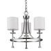 Winston Porter Vanegas 3 - Light Shaded Wagon Wheel Chandelier Textile/Metal in Gray | Wayfair 02310465CAB64F83977B39CBF9388530