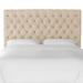 Willa Arlo™ Interiors Deeanna Velvet Upholstered Panel Headboard Upholstered in Brown | 54 H x 41 W x 4 D in | Wayfair WRLO6745 40762618