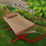 World Menagerie Patrick Polyester Hammock w/ Stand Polyester in Brown | 45 H x 36 W in | Wayfair WRMG2707 42511335