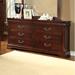 Darby Home Co Treska 6 Drawer Double Dresser Wood in Brown/Green/Red | 34 H x 63 W x 15.5 D in | Wayfair JEG-8371E