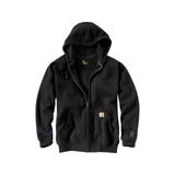 Carhartt Men's Rain Defender Loose Fit Heavyweight Full-Zip Hooded Sweatshirt Cotton/Polyester, Black SKU - 760600