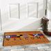 Winston Porter Broderic Welcome Non-Slip Outdoor Door Mat Coir | Rectangle 2'5" x 1'5" | Wayfair BCMH2453 42635112