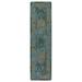 Blue/Green 25 x 0.3 in Indoor Area Rug - Bungalow Rose Tate Oriental Machine Made Tufted Nylon Indoor Area Rug in Peacock Nylon | Wayfair