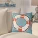 Breakwater Bay Czerwinski Indoor/Outdoor Throw Pillow in Red/Blue | 22 W x 0.25 D in | Wayfair 28869C04FBDD48C3B389637C53543A99