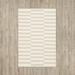 Gray/White 60 x 0.25 in Area Rug - Birch Lane™ Ilona Striped Hand Loomed Cotton Area Rug in Ivory/Light Gray Cotton | 60 W x 0.25 D in | Wayfair