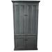 Breakwater Bay Neasa Solid Wood Armoire Desk Wood in Green | 71 H x 38 W x 22.5 D in | Wayfair BKWT2055 39859366