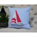 Beachcrest Home™ Aksel Square Pillow Cover & Insert Polyester/Polyfill blend in Blue | 16 H x 16 W x 6 D in | Wayfair