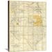 Global Gallery 'Map of The States of Kansas & Texas & Indian Territory, 1867' by United States War Department Graphic Art on Wrapped Canvas Canvas | Wayfair