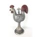 August Grove® Resin Rooster On Base Figurine Resin in Gray/Red | 15 H x 6 W x 11 D in | Wayfair AGGR5156 39273985