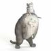 August Grove® Huber Polyresin Cat w/ Little Mouse Figurine Resin in Gray/White | 5.9 H x 4.6 W x 3 D in | Wayfair 9C3ED18982CE48328A0174DB6304BE06